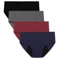 thumbnail image 1 of Spdoo Absorbent Panty Period Panties/Maternity & Postpartum Underwear for Women Cotton Leak Proof Overnight Menstrual Panties Briefs 4 Pack, 1 of 8