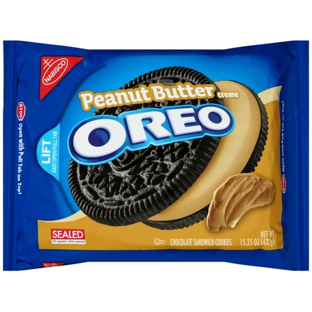 (2 Pack) Oreo Cookies, Peanut Butter CrÃÂÃÂ¨me, 15.25 (Best Peanut Butter For Cookies)