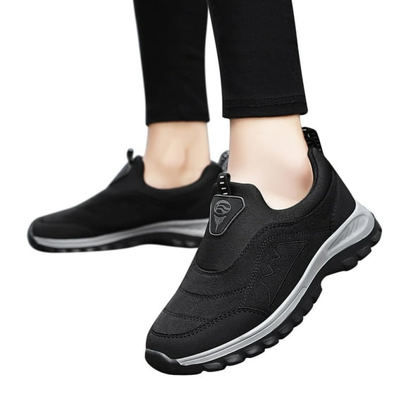 Oyedens Mens Walking Sneakers Anti Slip Casual Slip on Loafers Hiking Oxfords Running Shoes for Men