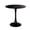 Black, variant on Modern Dining Table,24 Inch Round Table,MDF Top and Steel Base Tulip Round Kitchen Table,Coffee Table for Living Room,Walnut