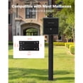 thumbnail image 3 of KFFKFF Powder-Coated Black Finish Mailbox Post In-Ground Mounting Stand, Aluminum, Durable Metal Post Sleeve Kit, 56 x 4 x 4 Inches, 3 of 9