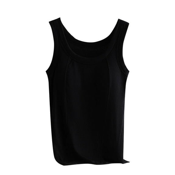 Women Square Neck Rayon Going Out Top Vest Shapewear Bodysuits for Women Sleeveless Slip Slimming Tunics Oversized Cami Tank Hide Belly Fat Basic Vest 2025