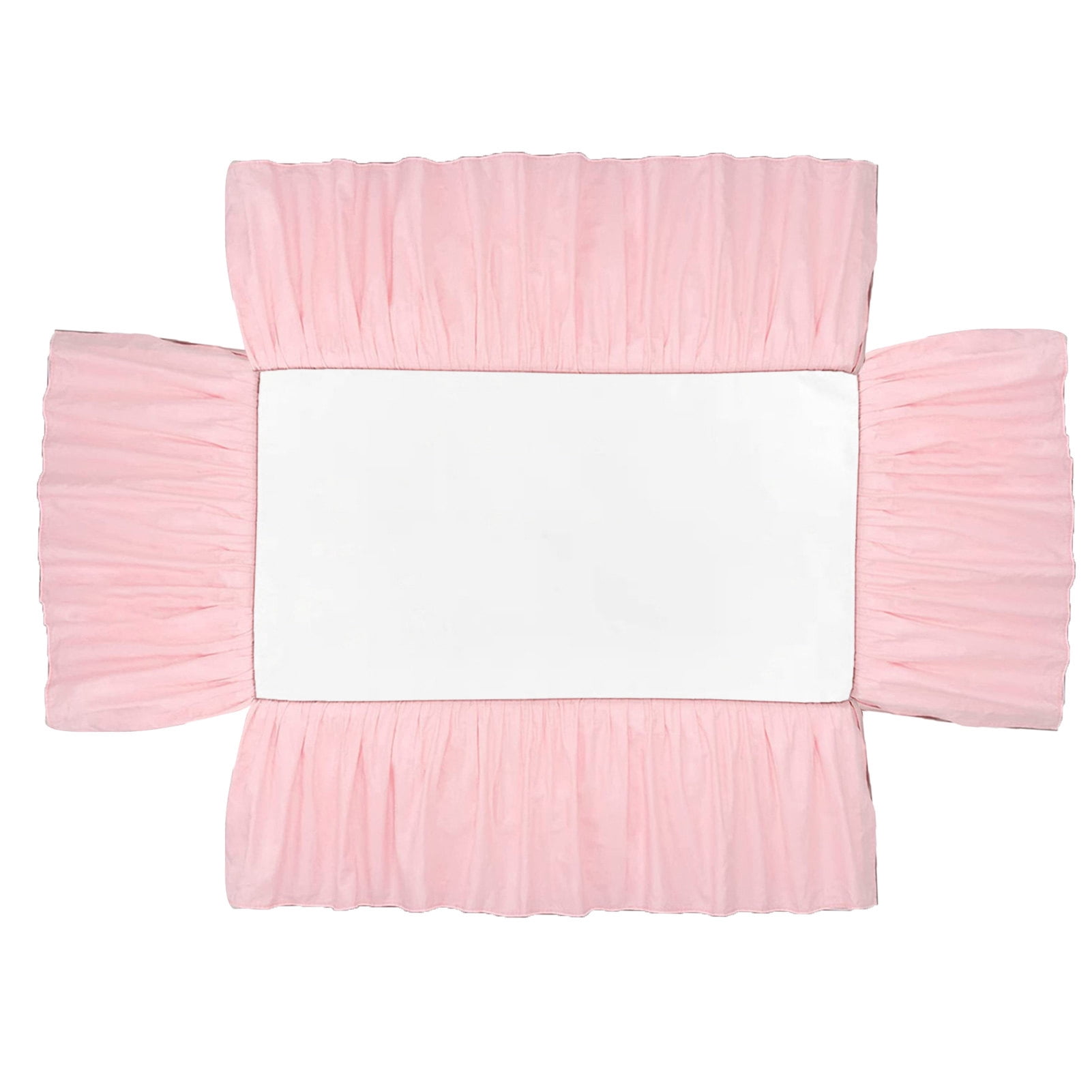 Homerr Crib Cover Elastic Band Crib Skirt Baby Crib Bed Skirt Easy Installation Soft Elastic Toddler Crib Skirt for Bedroom