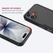 For iphone 17 Case, Shockproof Heavy Duty Rugged Cell Phone Case for Apple iphone 17 Cover, Tekcoo Military Grade Full Body Protection Dual Layer Sturdy Durable Cute Bumper - Black
