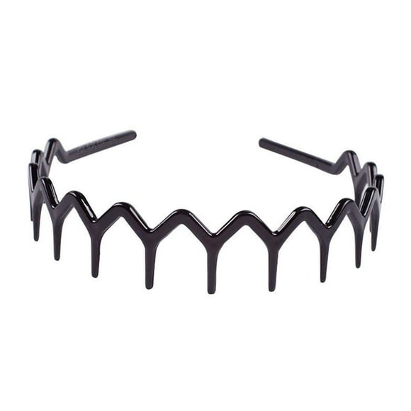 Black Sports Hairband Headband Wave Alice Style Hair Men band Unisex Women