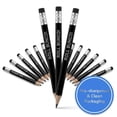 thumbnail image 6 of Bunco Pencils with Erasers, Set of 12 Golf Size Black Roll Bunco Pencils for Score Sheets & Gifts, 6 of 11