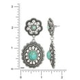 thumbnail image 3 of Jessica Simpson Fashion Metal Faux Turquoise Stone Drop Earring, 3 of 4