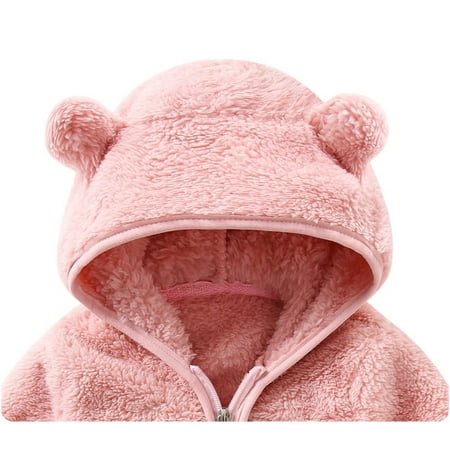 

Cathalem Coats for Toddler Boys 5t Newborn Infant Baby Girls Boys Jacket Bear Ears Hooded Outerwear Zipper Coats for Boys Size 6 Outerwear AG 6-12 Months