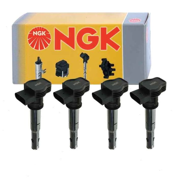 4 pc NGK Ignition Coils compatible with Audi A4 allroad 2.0L L4 2013-2016