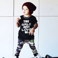 thumbnail image 3 of Douhoow Toddler Boys Black Short Sleeve T-shirt Camouflage Pants Kids Summer Outfits Set 1-6Y, 3 of 9
