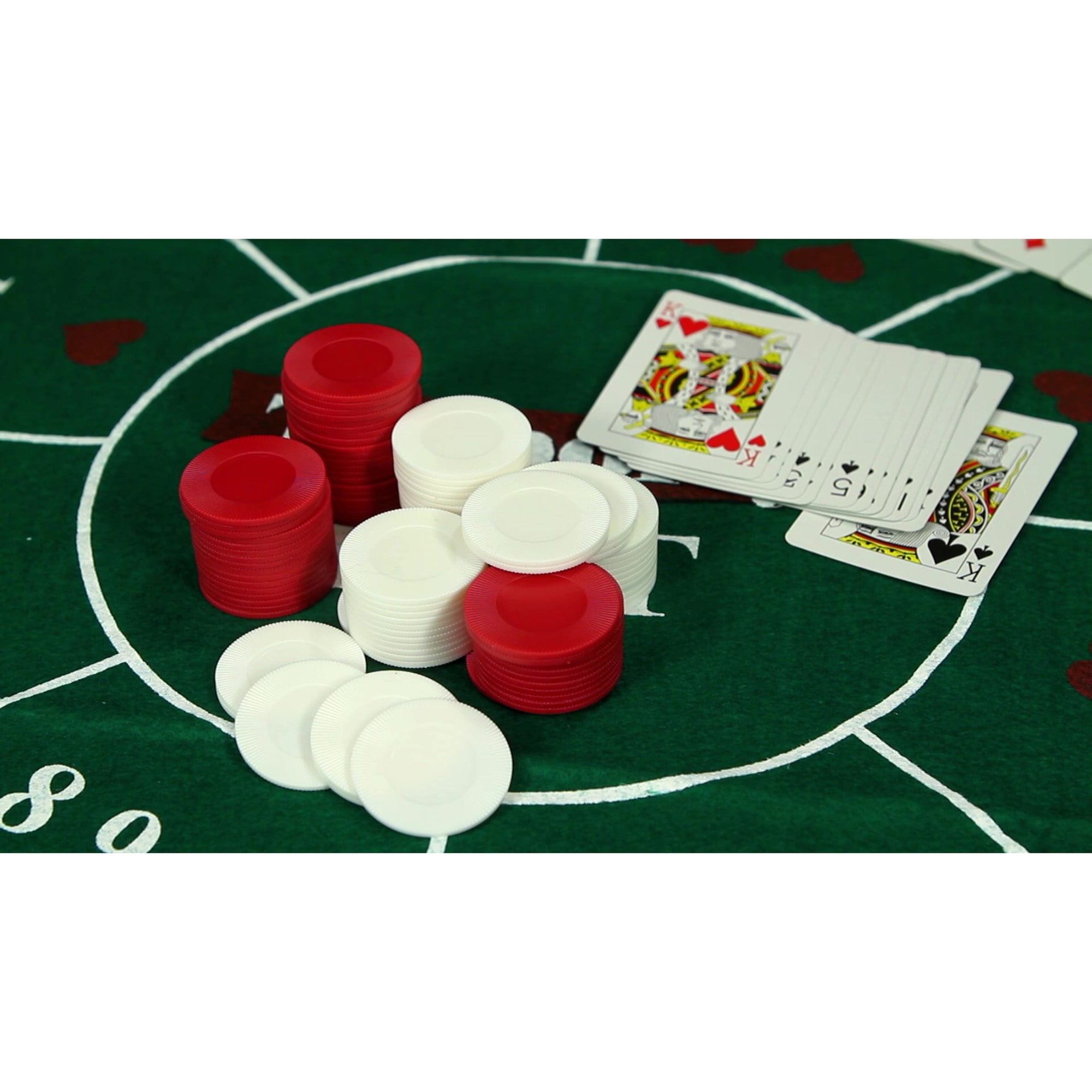 Alex: Ideal: Tripoley Deluxe - The Game Of Michigan Rummy, Hearts & Poker - Deluxe Felt Mat, Family Card & Token Game, Adults Kids Age 8+, 2-9 Players