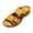 A-Yellow346, variant on Womens Wedge Slide Sandals Dual Buckle Perforated Leather Thick Platform Soft Cushioned Insole Summer Casual Daily Outdoor Shoes