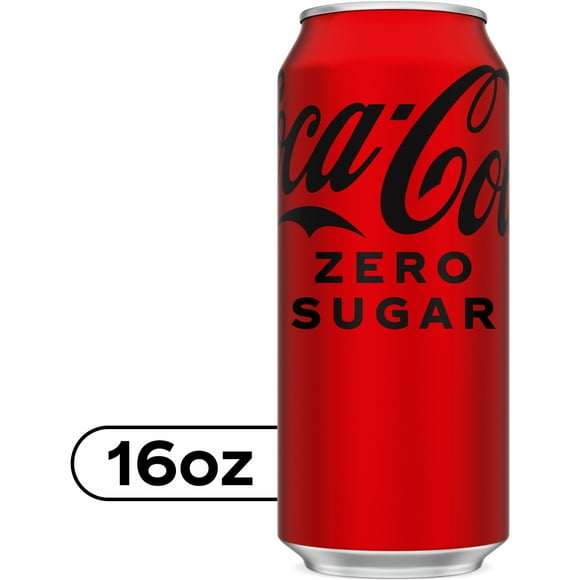 Coca-Cola Zero Sugar Sugar-Free Cola Soda Pop, 16 fl oz Can