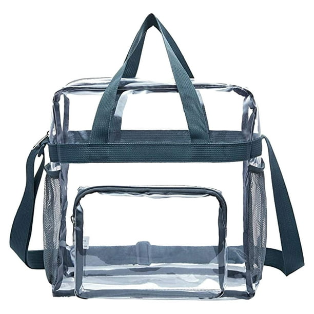 Material de PVC de gran capacidad bolsa de equipaje portátil de mano bolsa organizadora de viaje visible bolso transparente