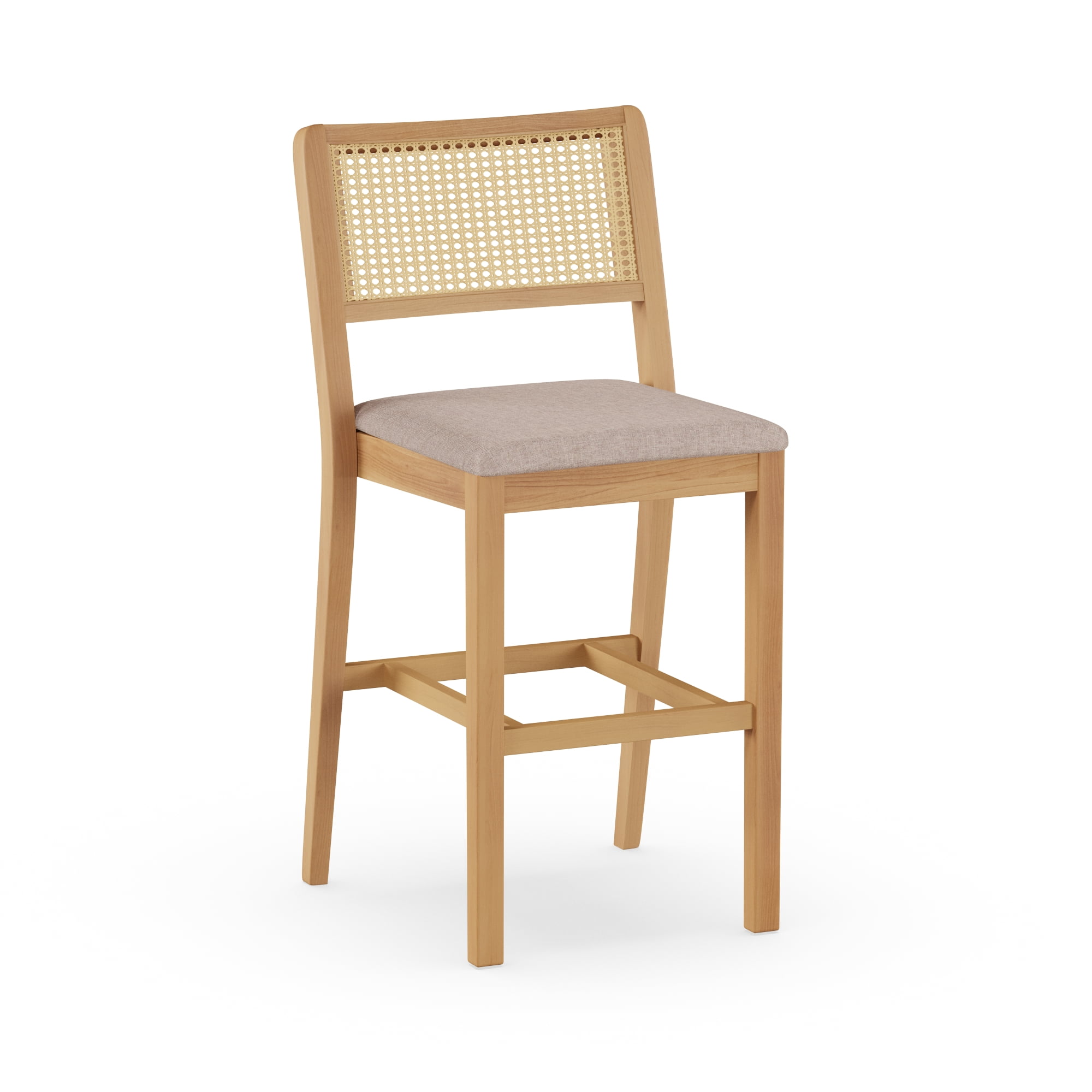 MoDRN Naturals Boho Nera Cane Bar Stool