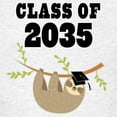 thumbnail image 3 of CafePress - Class Of 2035 Graduate Sloth T Shirt - Light T-Shirt Kids XS-XL, 3 of 4