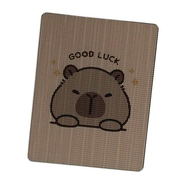 S SERENABLE Cat Scratching Scratch Pad Grinding Claw Self Sticky Couch Protector Pet Capybara