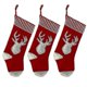 thumbnail image 1 of 3 Pcs Christmas Stocking, Xmas Fireplace Socks Candy Gift Bag, A B, 1 of 5