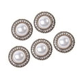 thumbnail image 5 of 5x Rhinestone Buttons, Embellishments Flat Back Buckles Fashion Sparkly Sew on for Wedding Bouquet Jewelry Making DIY Scrapbooking Headband Style B, 5 of 7