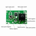 thumbnail image 3 of Placa de Circuito de Placa de Control de Cadena de LáMpara Solar de 1,2 V con Interruptor MóDulo de Controlador de Panel de Control de Alumbrado PúBlico Solar, 3 of 5