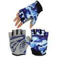 thumbnail image 3 of SPRING PARK Boy Girl Child Children Kid Padded Half Finger Fingerless Short Gloves Mitt Mitten for Cycling Exercise Skate Skateboard Roller Skating, 3 of 7