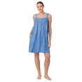 thumbnail image 6 of Aria Sleeveless 100% Cotton Nightgown with Pockets in 36",Women's Sizes XS-5X, 6 of 6