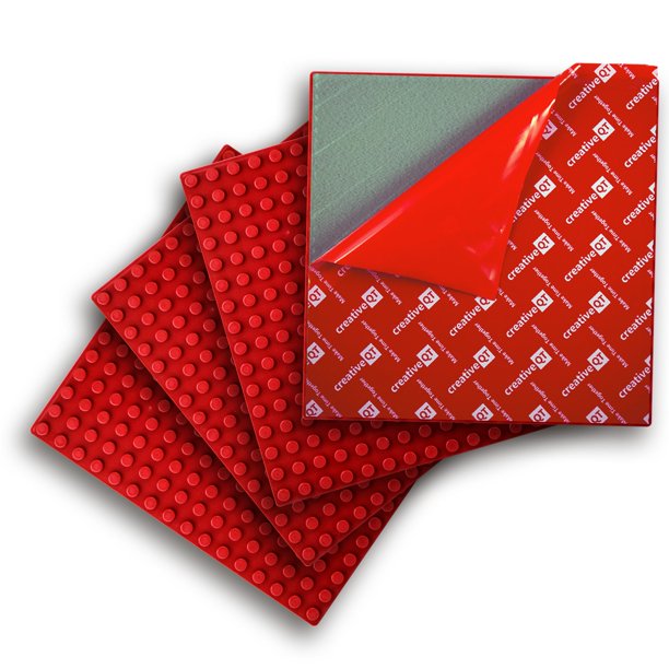 Makerbase Ae Duplo Ae Style Bricks Compatible Peel N Stick Baseplates 4 Pack Walmart Com Walmart Com