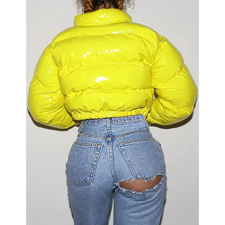 Yellow bubble coat womens 2025
