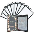 thumbnail image 1 of Menu Covers AMGSH, 21,6 x 27,9 cm, 10 unidades, 2 páginas, 4 vistas, PVC transparente, 1 of 5