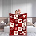 thumbnail image 6 of Gifts for Her Djunllk Valentine's Day Flannel Blanket Romantic Soft Throw Blanke for Her Wife Women Girlfriend Grandma on Christmas Day Valentines Birthday Blankets, 6 of 6