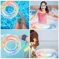 thumbnail image 2 of Summer Swim Ring Colorful Rainbow Inflatable Swimming Ring Safety Swimming Ring, 2 of 9