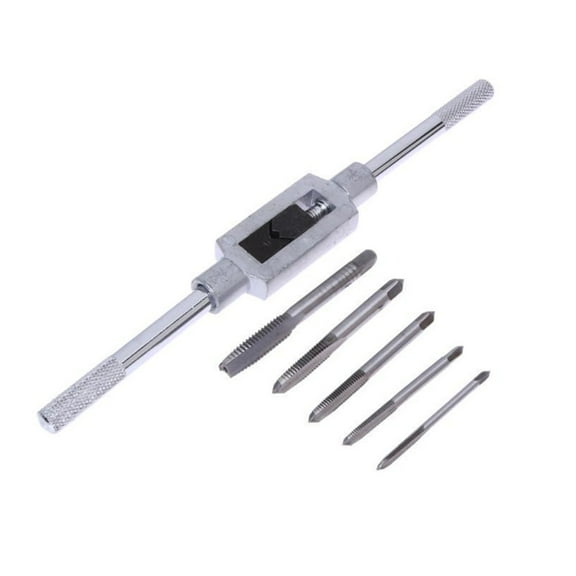 OUNONA Portable Screw Extractor 5 Piece Set for Repair Use Silver Steel Long Service Life