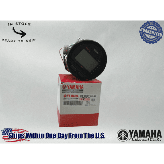 Yamaha Marine Tachometer Assembly, 6Y5-8350T-D1-00
