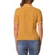 thumbnail image 3 of Blusa de lunares para mujer INSPIRE CHIC con cuello Peter Pan, lazo en el cuello, mangas abullonadas, camisa vintage, talla M amarilla, 3 of 6