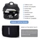 thumbnail image 5 of Mochila Escolar Mujer Hombres Moda Mochilas Impermeable Juvenil Estudiante Casual Con Compartimento Para Laptop Color Negro, 5 of 8