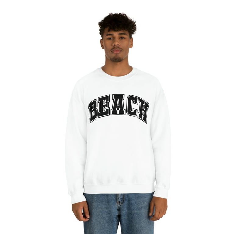 Mardonyx Seaside Beach Sweatshirt Beach Hoodies Beach Sweatshirt Men Beach, adult Unisex, Size: Small, White