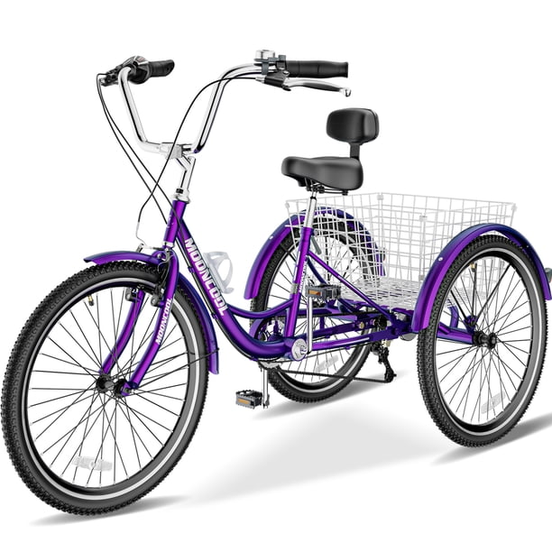 3 wheel bicycle basket Electric Bike/Trike Fat Tire with Large Storage 960W Wheel E MOPHOTO Adult Tricycle 20 inch