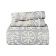 thumbnail image 2 of Superior Cotton Blend Woven Jacquard Vintage Medallion Bedspread Set 3-Pieces, Queen, Slate Blue, 2 of 6