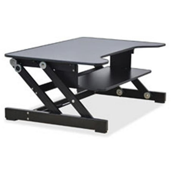 Lorell  Adjustable Desk Riser - Black - 31in. x 20in.