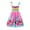 Pink, variant on Kids Fashion Dresses Girls Floral Boho Flowers Sleeveless Beach Straps Dress Princess Clothes Floral Party Dress Little & Big Children Girl Summer Clothes