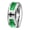 Green, variant on Cross Rings for Men Women Stainless Steel Silver Shell Colorful 8MM Statement Personalized Unique Cool Fiber Dainty Red Blue Green Couples Jewelry Green Size 13