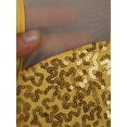 thumbnail image 5 of IEFIEL Girls Sequins Ballet Lyrical Dance Leotard Dress Sleeveless Hollow Back Dress Stage Performance Costume Gold 8, 5 of 7