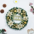 thumbnail image 5 of Artificial Christmas Wreath with Flowers and Balls, Pre-Decorated Xmas Wreath for Front Door, Wall, and Holiday Party, Indoor Outdoor Winter Decoration, 5 of 8