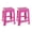 Fuchsia, variant on Mintra Home Light Duty Plastic Stools (18in Height, 2 Pack)