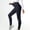 Black, variant on ITSAME Womens Workout Leggings, High Waisted Thread Hip Lifting Tight Fitting Elastic Running Yoga Athletic Pants Gray M