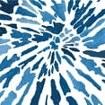 thumbnail image 2 of Lee C 15x15 Gold Ornate Wood Framed with Double Matting Museum Art Print Titled - Blue Floral Burst II, 2 of 4