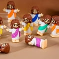 thumbnail image 6 of SharkTRUE Little Figures Original Design Mini Toys, Multicolor Tiny Figures, Hide and Seek Sunday School Religious Easter Party Favors Gift (Orange), 6 of 9