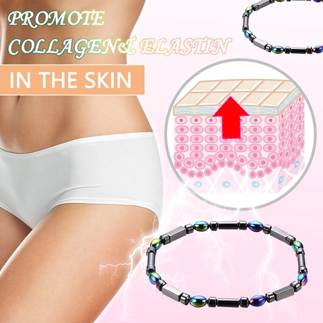 Wmkox8yii Tobillera de playa con cuentas de cálculos biliares negros magnéticos ovalados a la moda con personalidad para mujer Wmkox8yii FJKAFA380