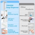 thumbnail image 4 of Dispensador automático de jabón líquido YIKHOM 450ml recargable, 4 of 4