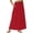 Rouge, variante sur Tauxra Jupe Longue Plissée pour Femmes, Jupe Taille Haute en Ligne avec Shorts Intégrés, Jupe Maxi Fluide Multi-Couches Ajourée Patchwork